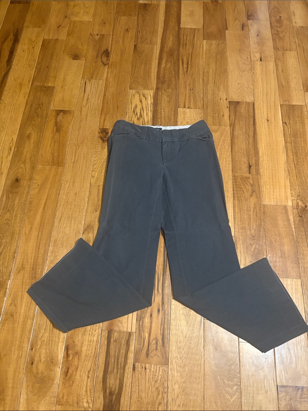 GAP Dark Gray Wide-Leg Dress Pants